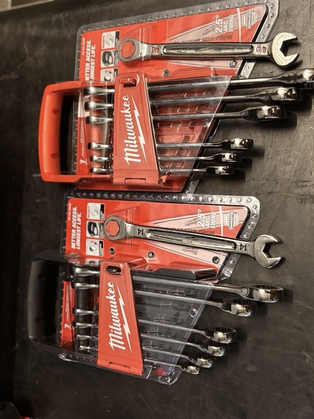 Milwaukee Red Ratcheting Wrench Set - Red